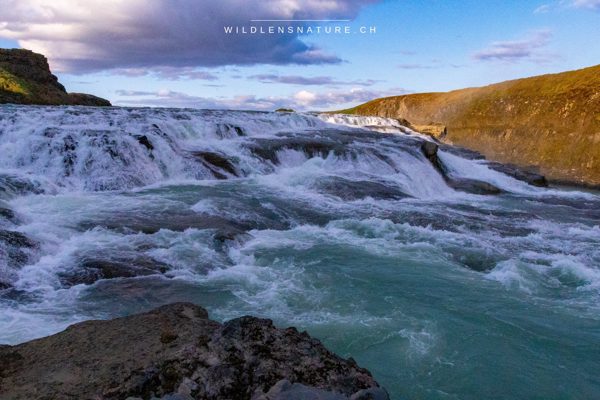 Gullfoss im Abendlicht