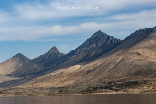 Bergkette über der Tundra
