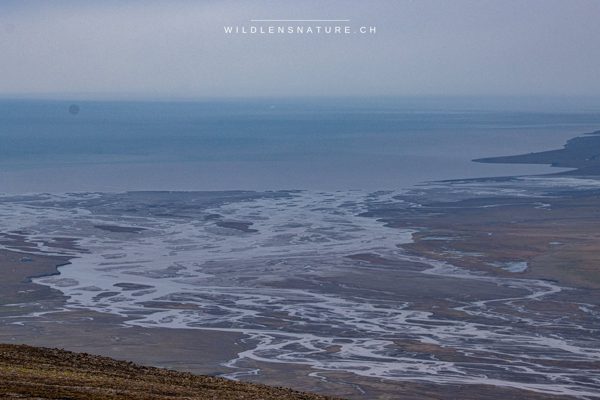 Arktische Küstenlandschaft bei Foxfonna